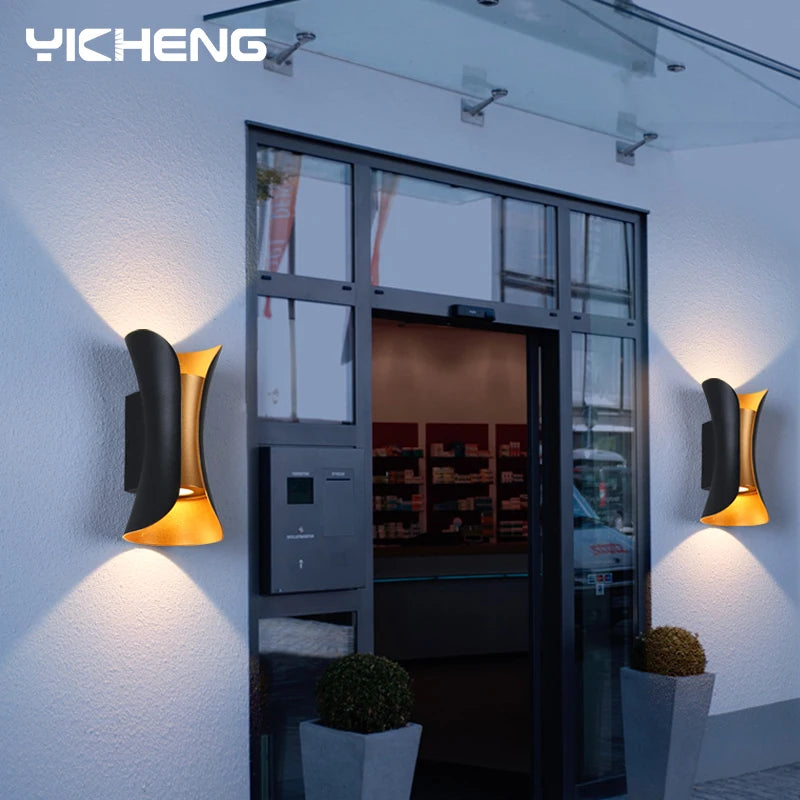 Moktan Sabai IP65 LED Outdoor Wall Light – 6W/10W Waterproof Aluminum Sconce for Porch Garden