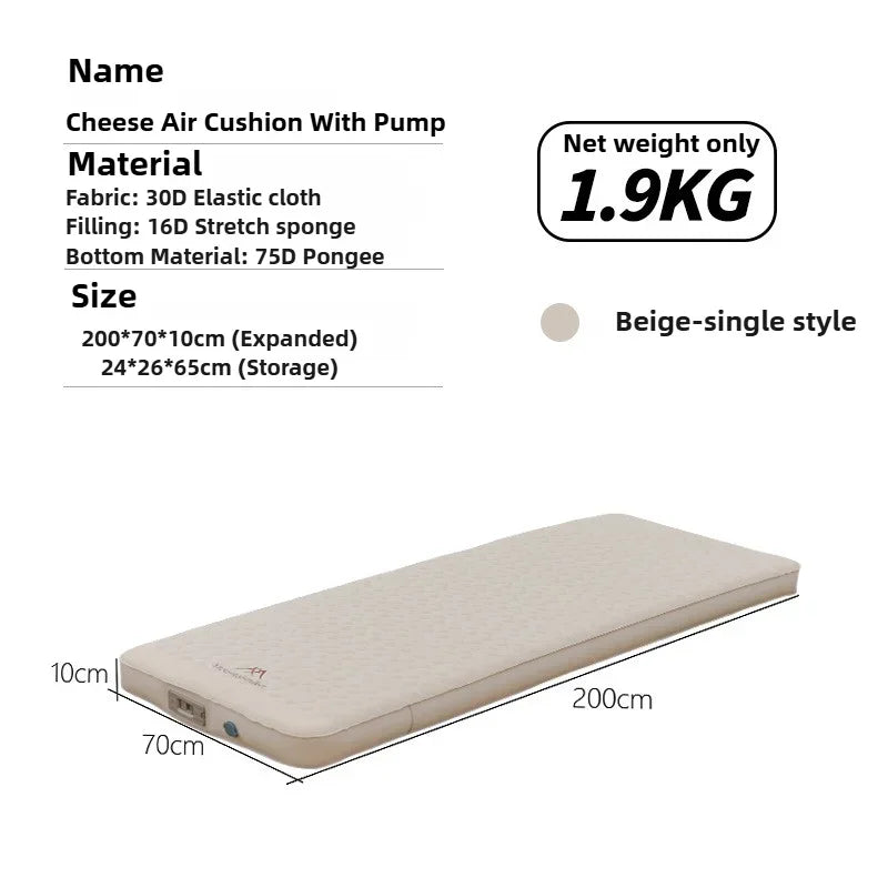 Moktan Sabai MOUNTAINHIKER Self-Inflating Camping Mattress 10cm Thick Foldable Air Sleeping Pad