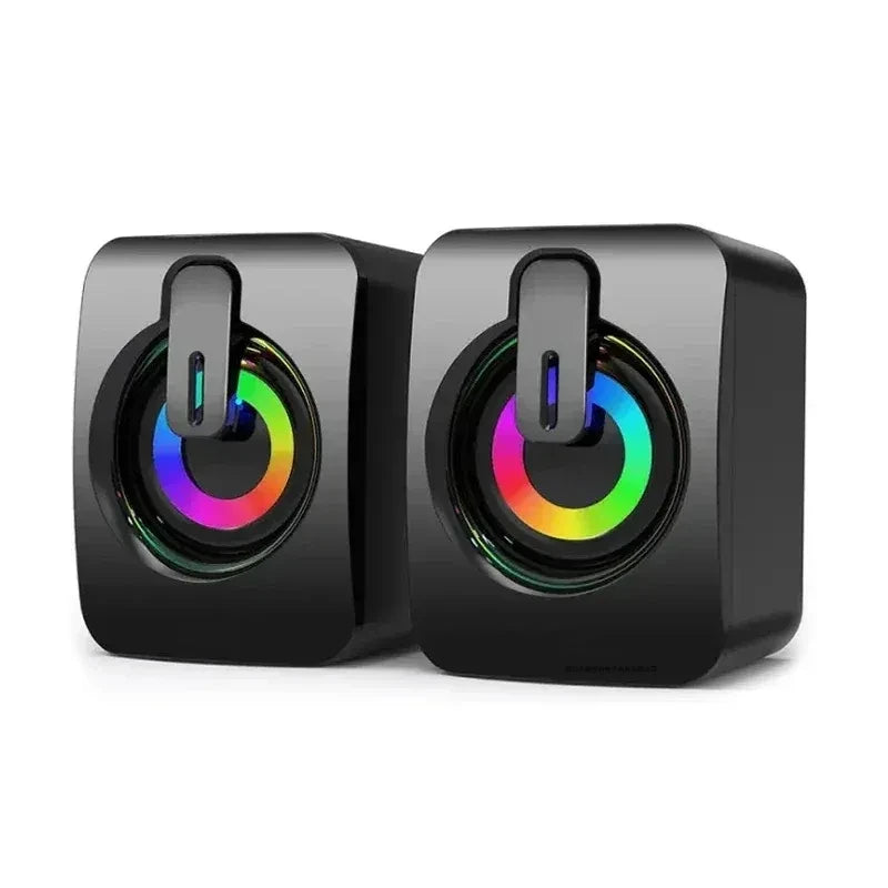 Moktan Sabai Computer Speaker Stereo Sound with Microphone – 3.5mm AUX PC Speaker for Home