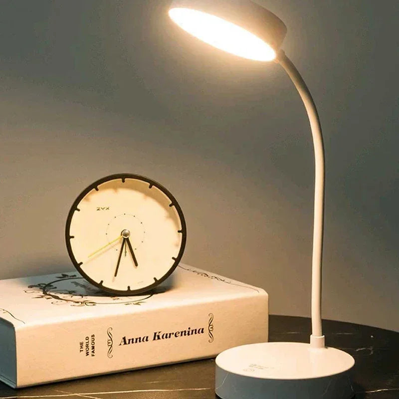 Moktan Sabai Portable LED Desk Lamp USB Battery Table Light 3-Color Stepless Dimming Eye Care
