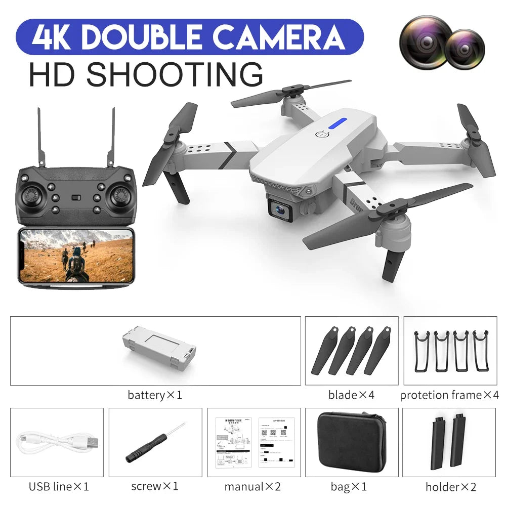 Moktan Sabai 4K WiFi FPV Drone Foldable Quadcopter HD Camera Altitude Hold RC
