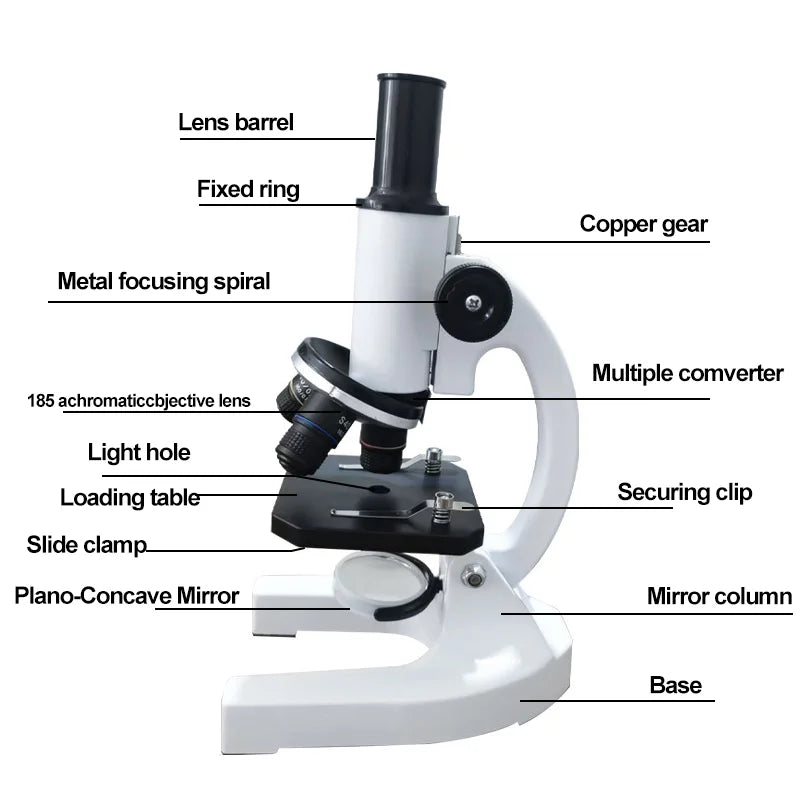 Moktan Sabai 40X–2000X Microscope for Kids Adults with LED Light Phone Adapter Science Kit