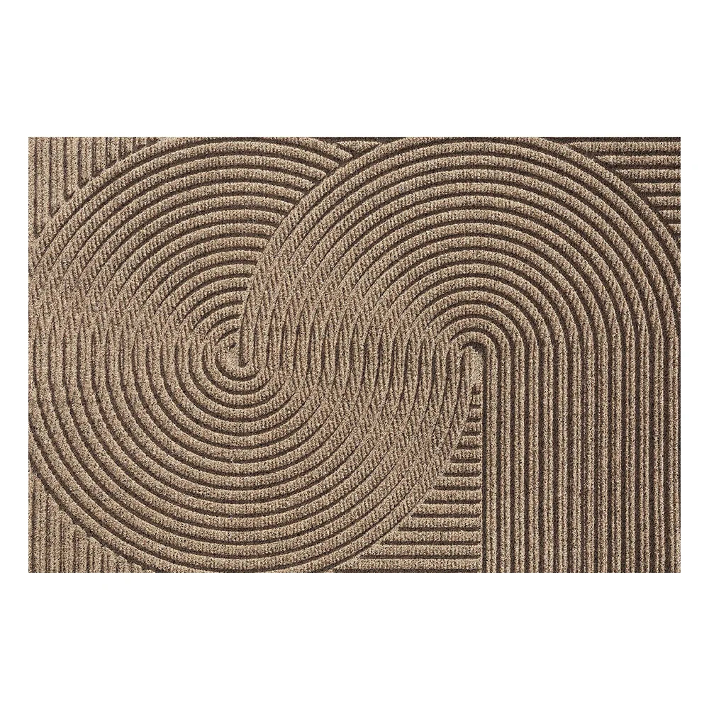 Moktan Sabai Indoor Outdoor Non Slip Door Mat Polypropylene Dirt Trapper Rug Brown