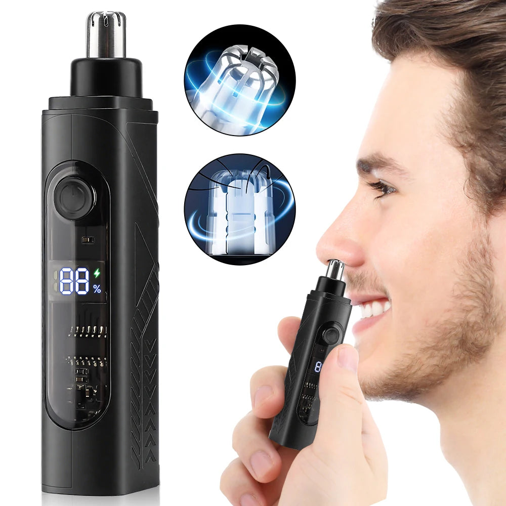 Moktan Sabai Electric Nose Hair Trimmer USB Rechargeable Ear & Nose Hair Remover for Men