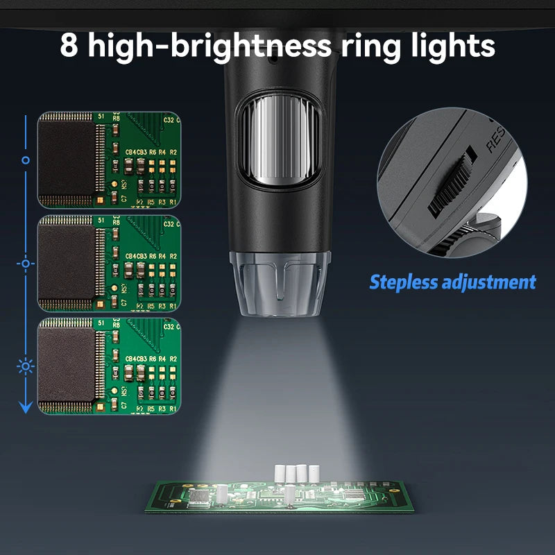 Moktan Sabai 7 Inch IPS Digital Microscope 1200X HD USB Soldering Repair Camera