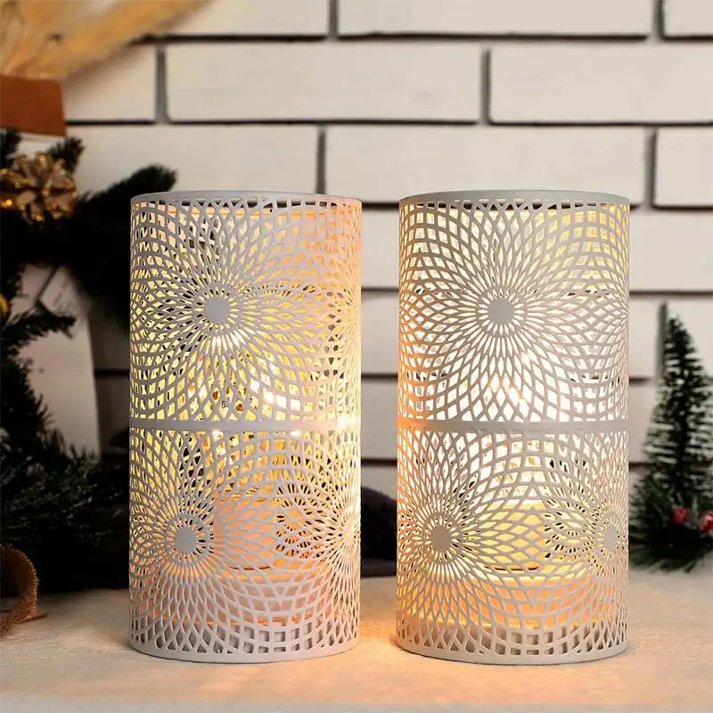 Moktan Sabai 2Pcs Battery LED Table Lamps – Modern Cylinder Cordless Lights for Home & Wedding