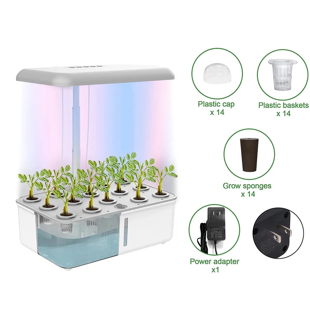 Moktan Sabai Smart WiFi Hydroponic Growing System Indoor Herb Garden LED Grow Light