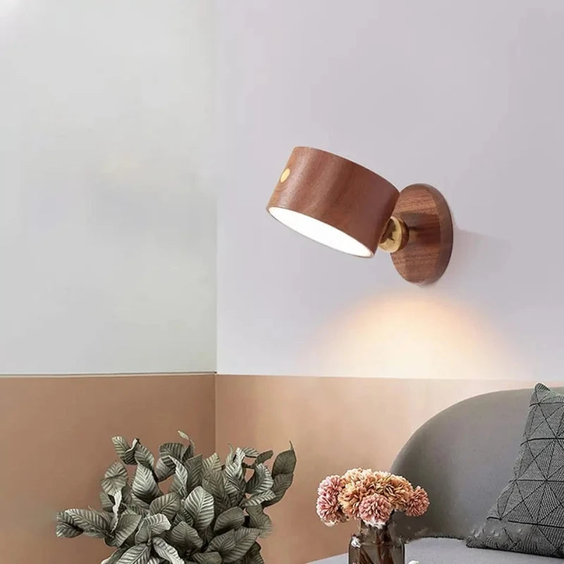 Moktan Sabai Touch Control Wall Lamp USB Rechargeable Dimmable LED Reading Light Bedroom