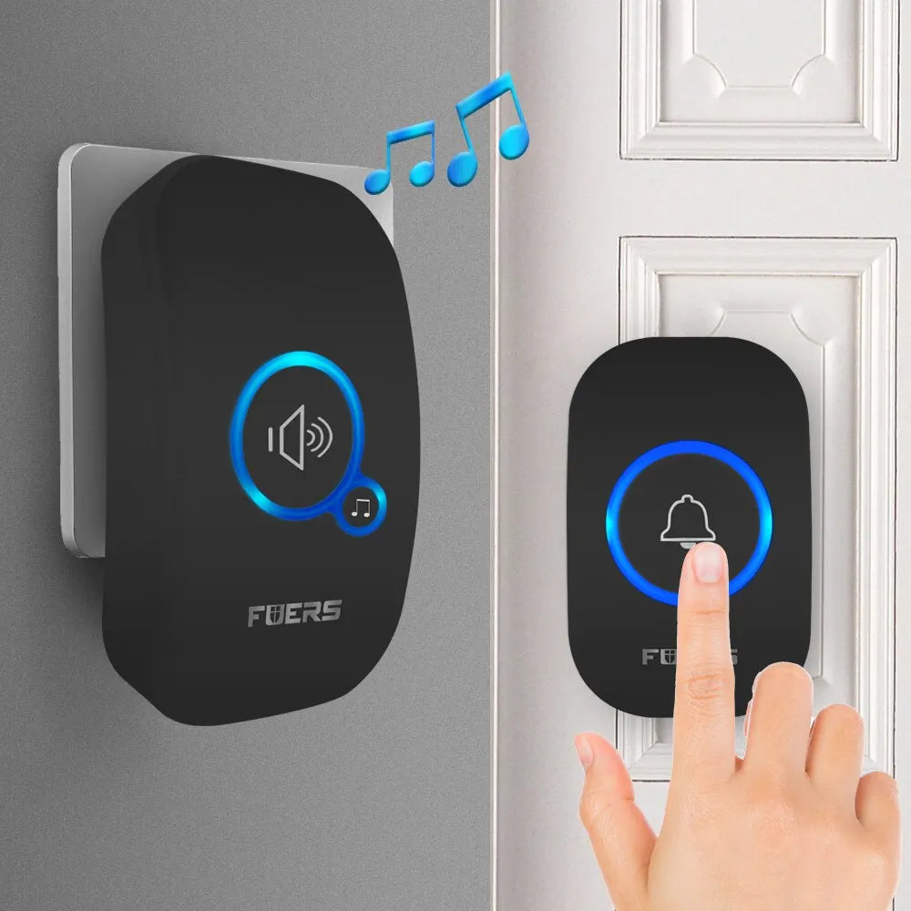Moktan Sabai Wireless Waterproof Doorbell Welcome Chime 32 Songs Battery Operated