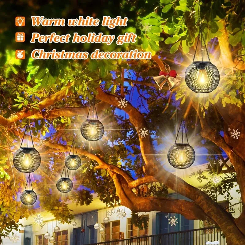 Moktan Sabai Ortiny Solar Lantern Outdoor – Waterproof Hanging Decorative Lights for Garden