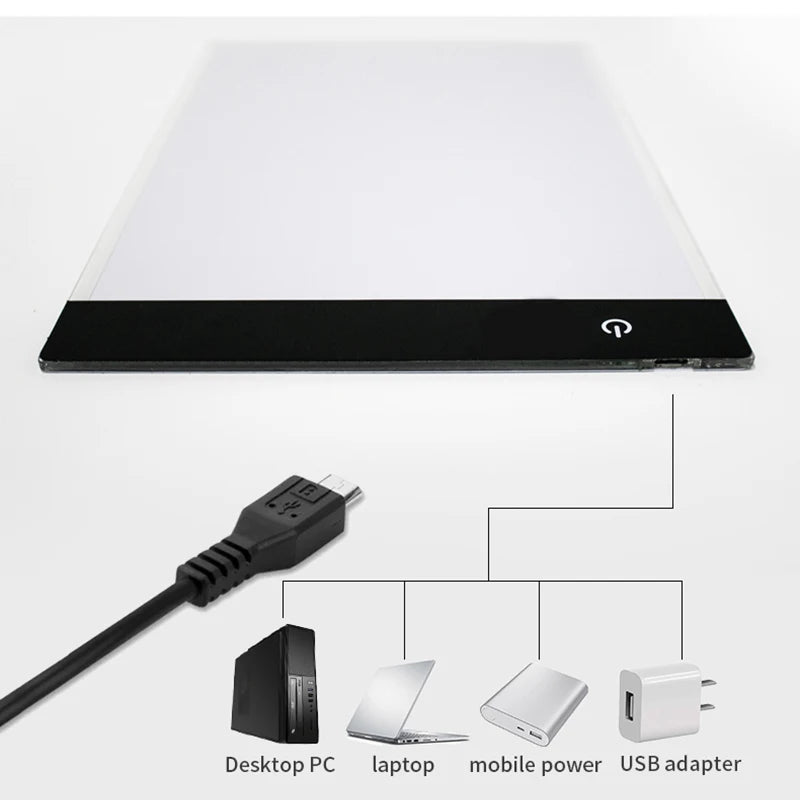Moktan Sabai A5 LED Drawing Copy Pad Dimmable Light Board Adjustable Art Tablet Educational Toy