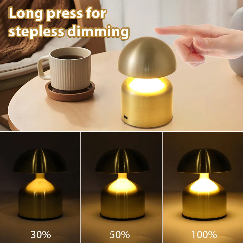 Moktan Sabai Touch LED Table Lamp USB Rechargeable 3 Color Dimming Bedside Night Light