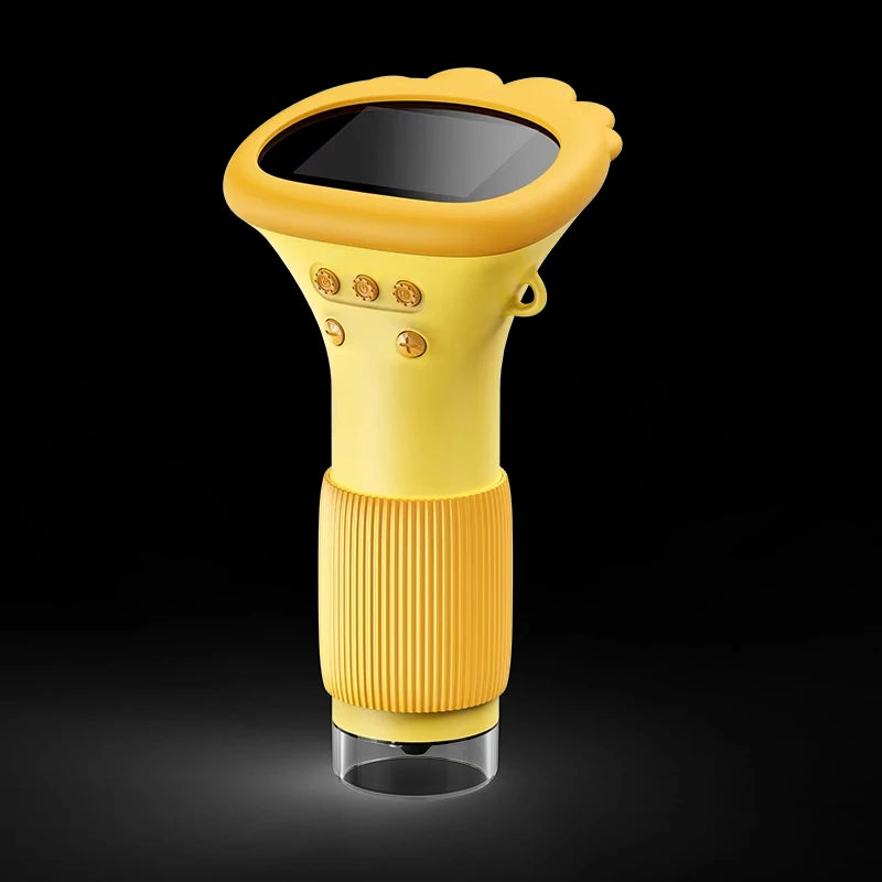 Moktan Sabai Kids Microscope 1000X Digital Magnifier with LED Camera Educational Toy Yellow