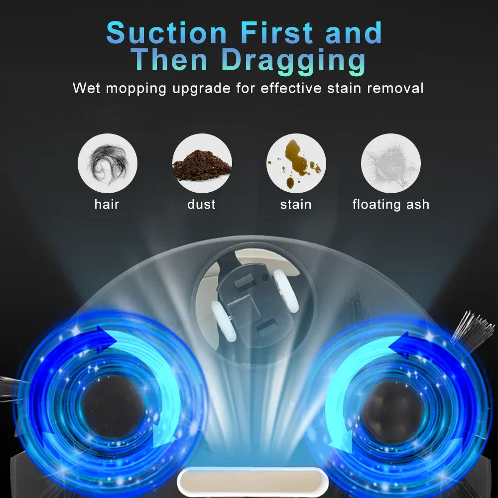 Moktan Sabai Automatic Sweeping Robot Vacuum – 3-in-1 Mop, Suction & Smart Home Cleaner