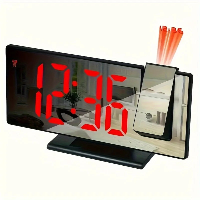 Moktan Sabai Projection Alarm Clock Large Digital Screen Multifunction Luminous Ceiling Clock D2363-BR