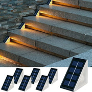 Moktan Sabai Outdoor Solar Step Lights Warm White RGB IP67 Waterproof Pathway Patio Yard