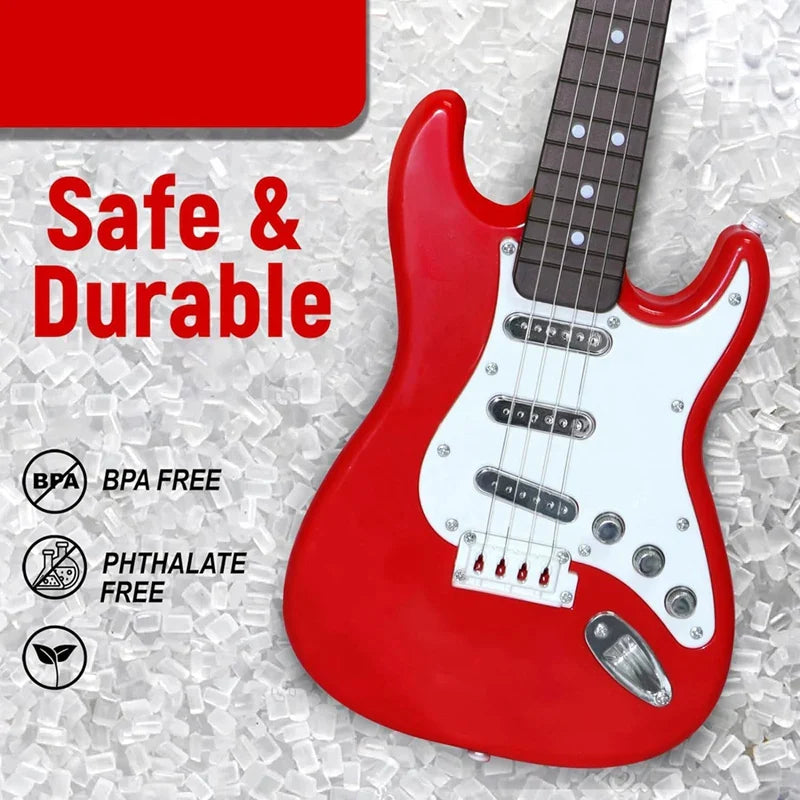 Moktan Sabai 4-String Electric Guitar Toy for Kids - Portable Musical Instrument, Perfect Gift for Young Musicians