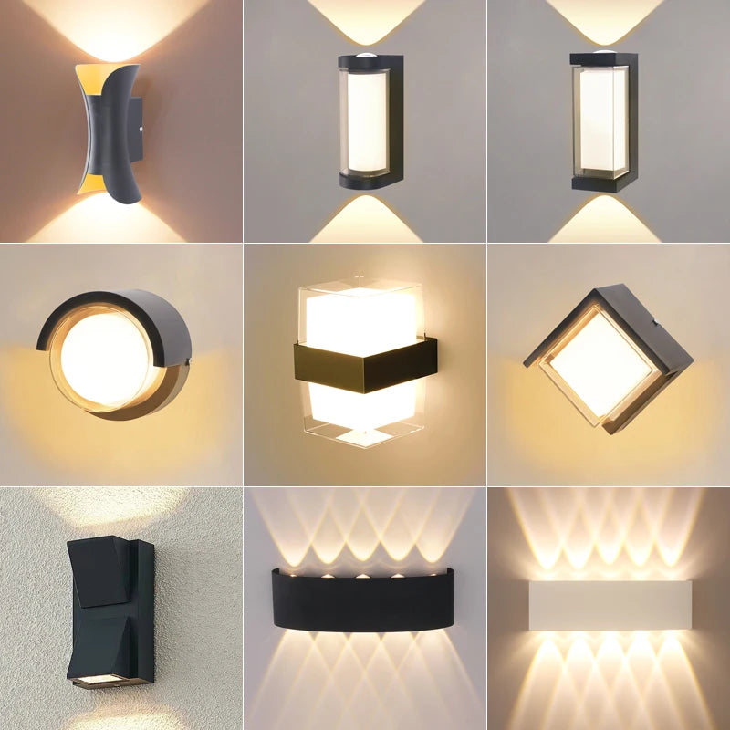Moktan Sabai LED Outdoor Waterproof Wall Light – Porch Yard Walkway Lamp for Indoor & Garden