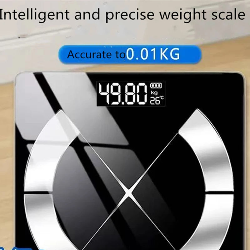 Moktan Sabai Smart Digital Scale with LED Display – USB Rechargeable Electronic Home Device