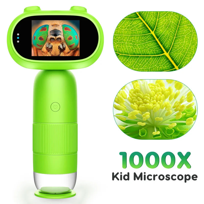 Moktan Sabai Kids Digital Microscope 1000X Handheld Microscope with LED Lights USB