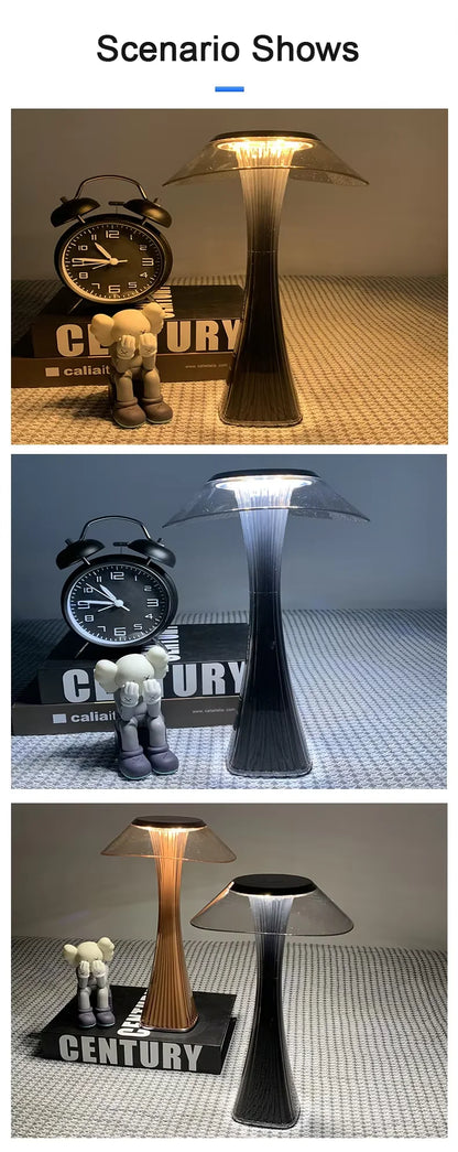 Touch Dimmable Wireless Table Lamp USB Rechargeable Bedside Ambient Light