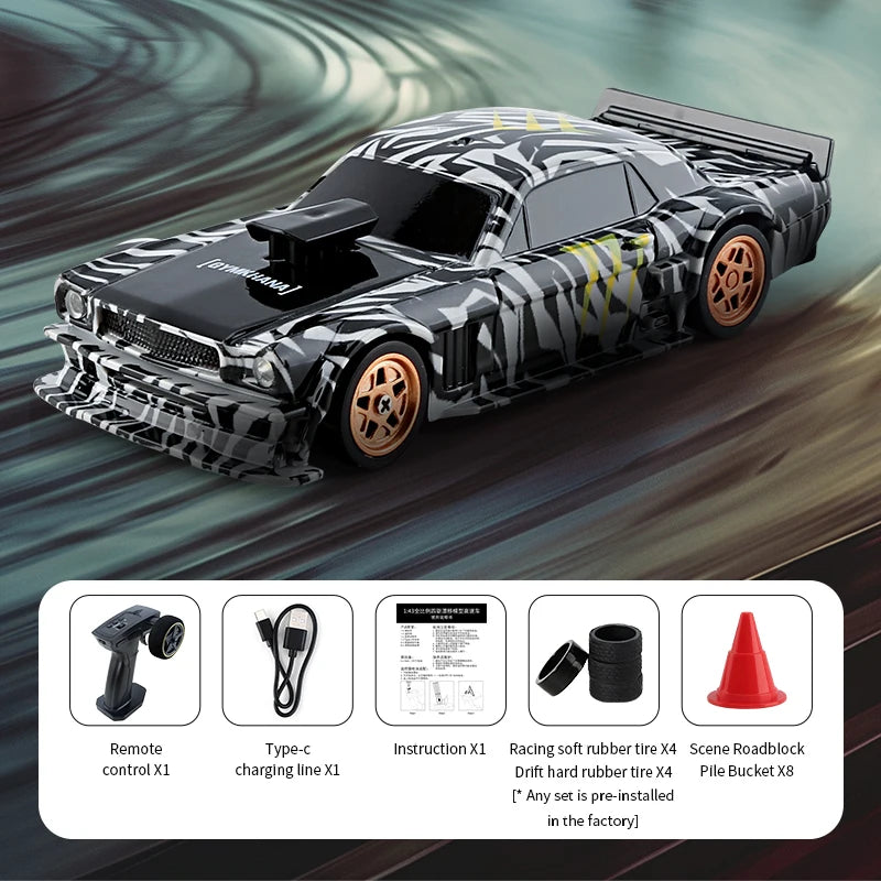 Moktan Sabai Mini RC Drift Car 1:43 Scale 4WD Remote Control Racing Vehicle Toy
