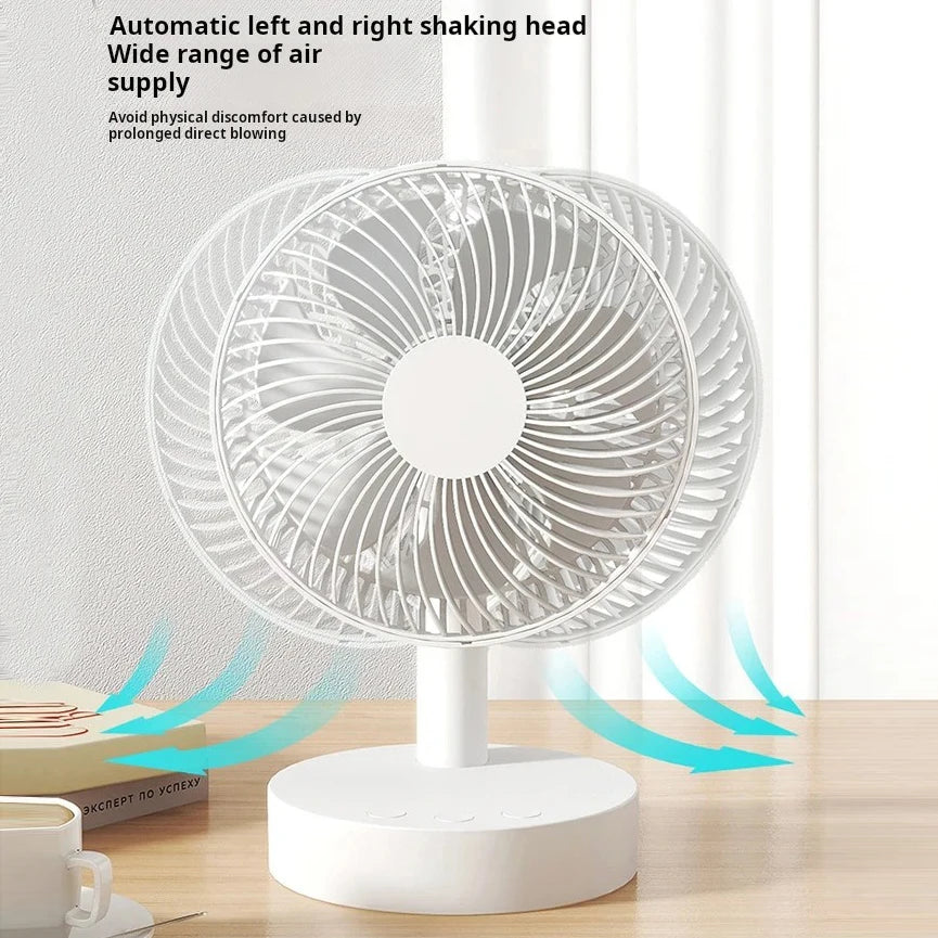 Moktan Sabai Cooling Breeze | Portable Fan with Rechargeable Battery & 4-Speed Control | Compact Design for Personal Comfort