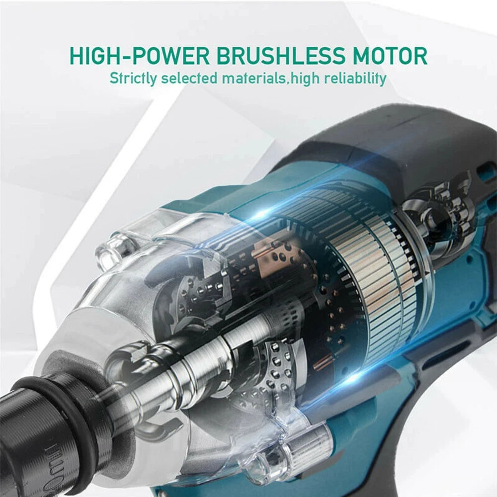 Moktan Sabai 1/2'' Brushless Cordless Impact Wrench 520NM 18V Battery High Torque Tool