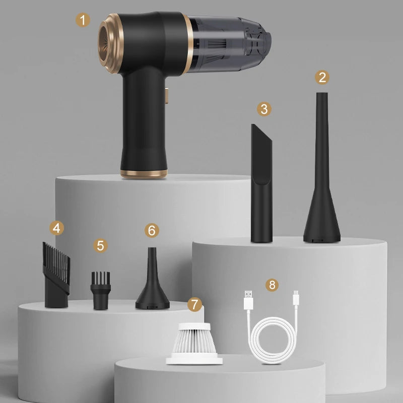 Wireless Car Vacuum Cleaner High Power Portable for Bedroom Carpet Home