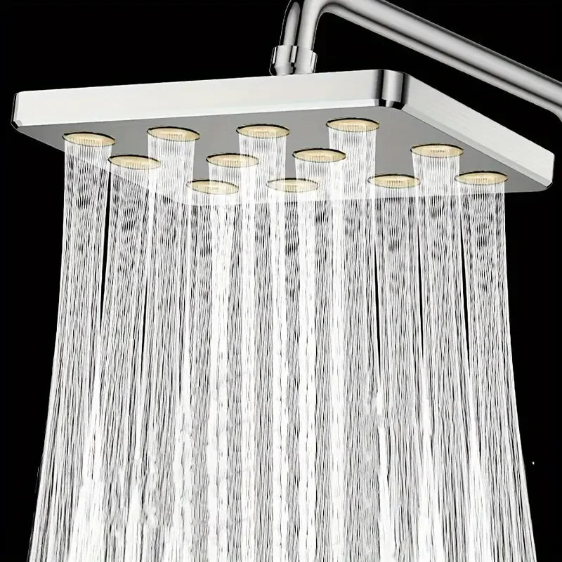 Moktan Sabai 10" Large Overhead Shower Head Pressurized Anti-Block Universal Bathroom Hotel
