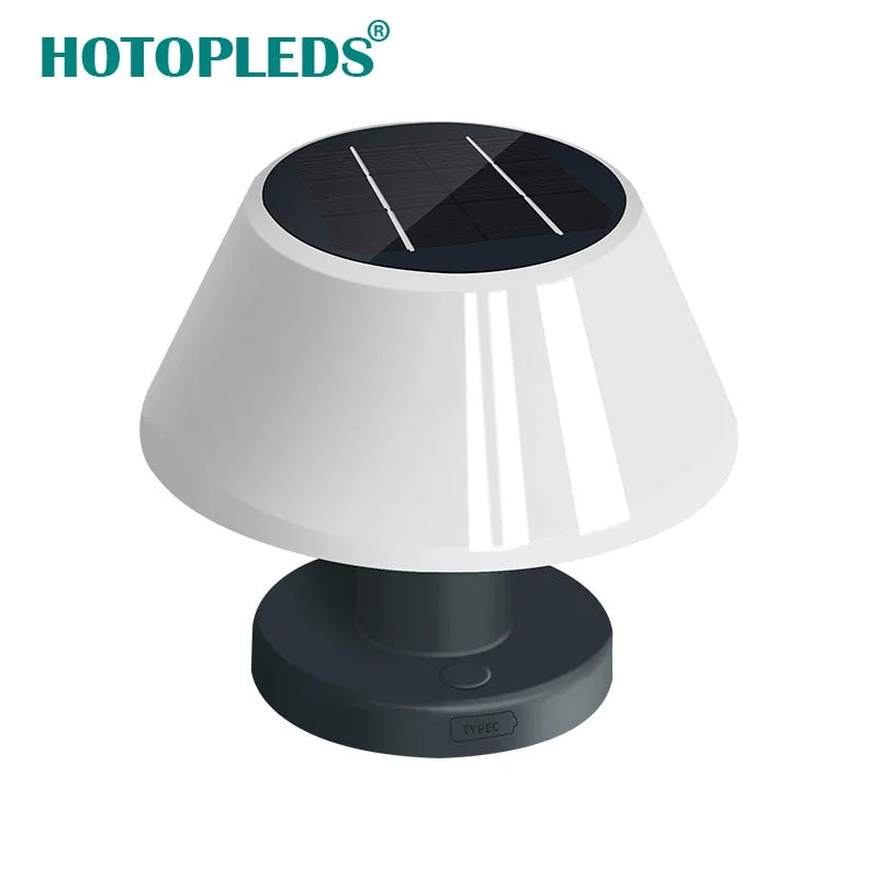 Moktan Sabai Solar LED Table Lamp Outdoor Rechargeable Cordless Desk Light for Home Décor
