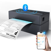 Moktan Sabai Wireless 4x6 Thermal Shipping Label Printer 300DPI Bluetooth WiFi Small Business Black