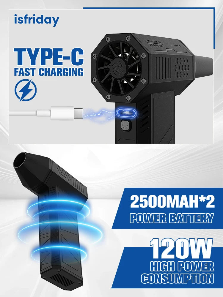 Moktan Sabai 110000RPM Electric Air Duster Cordless Compressed Air Blower Mini Turbo Cleaner