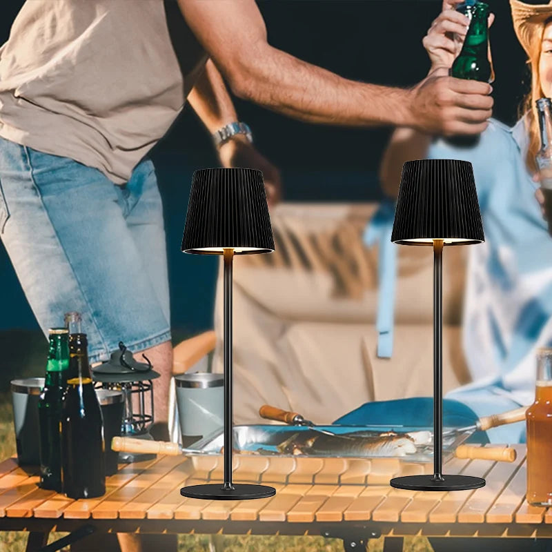 Wireless LED Table Lamp Rechargeable Touch Adjustable Night Light for Bedroom