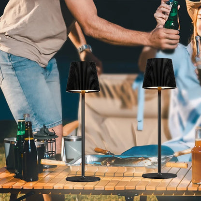 Wireless LED Table Lamp Rechargeable Touch Adjustable Night Light for Bedroom