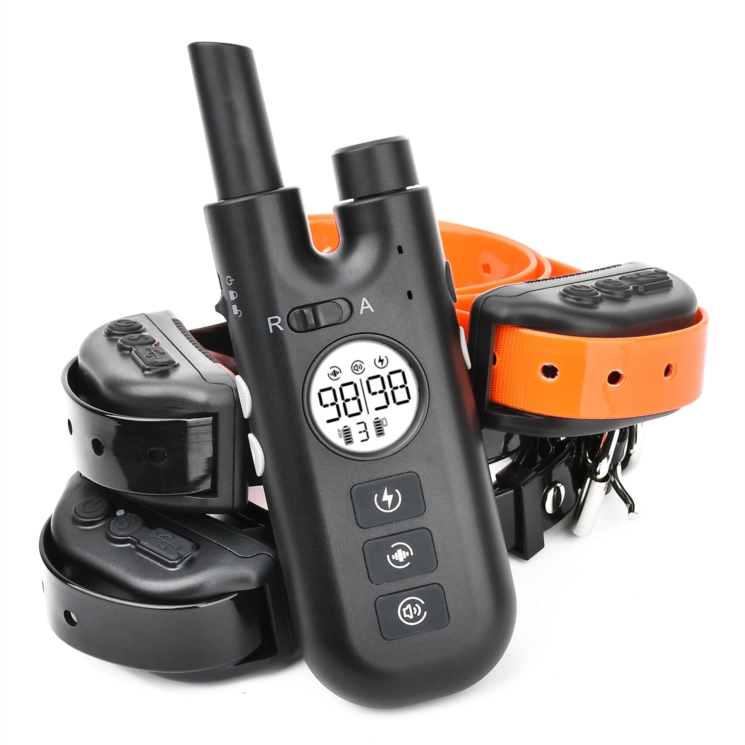 Moktan Sabai Dog Training Collar 800M Remote Waterproof Rechargeable No Bark Control Collar 2in1 Black 3 dog collar V2