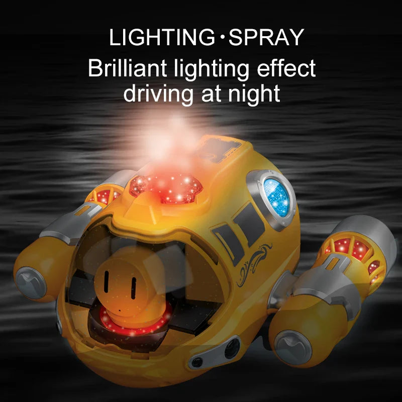 Moktan Sabai Waterproof RC Boat Toy for Kids Dual Propeller Remote Control Boat