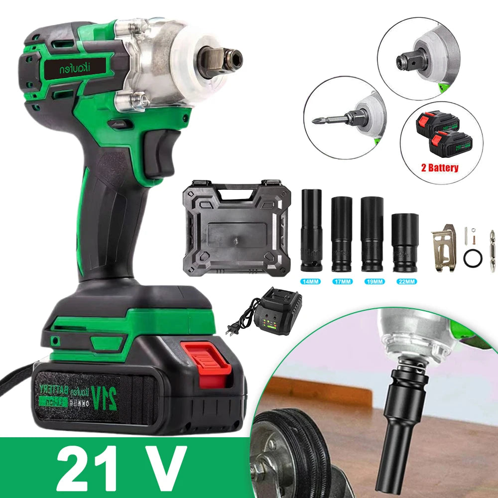 Moktan Sabai 380Nm 21V Brushless Cordless Electric Wrench High Torque Impact Tool