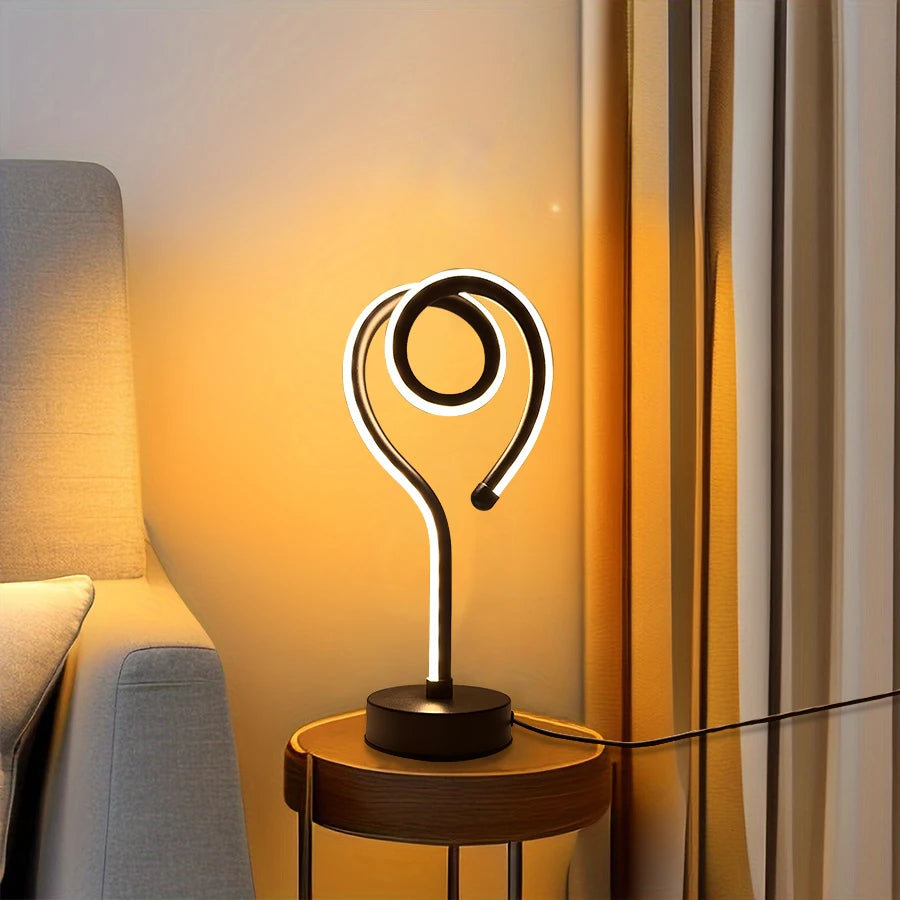 Moktan Sabai LED Water Ripple Nightlight USB Rechargeable RGB Table Lamp with Remote Control