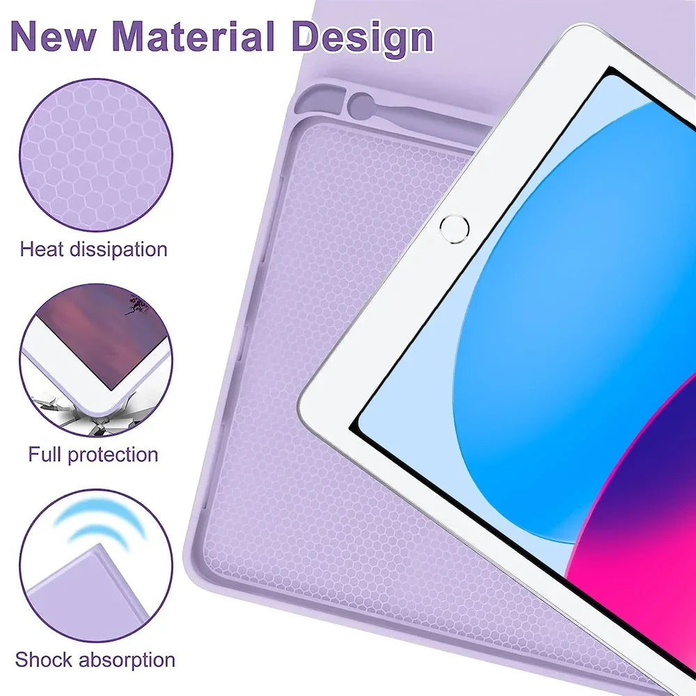 Moktan Sabai iPad 10th Gen 10.9 Keyboard Case Detachable Bluetooth Keyboard Tablet Cover
