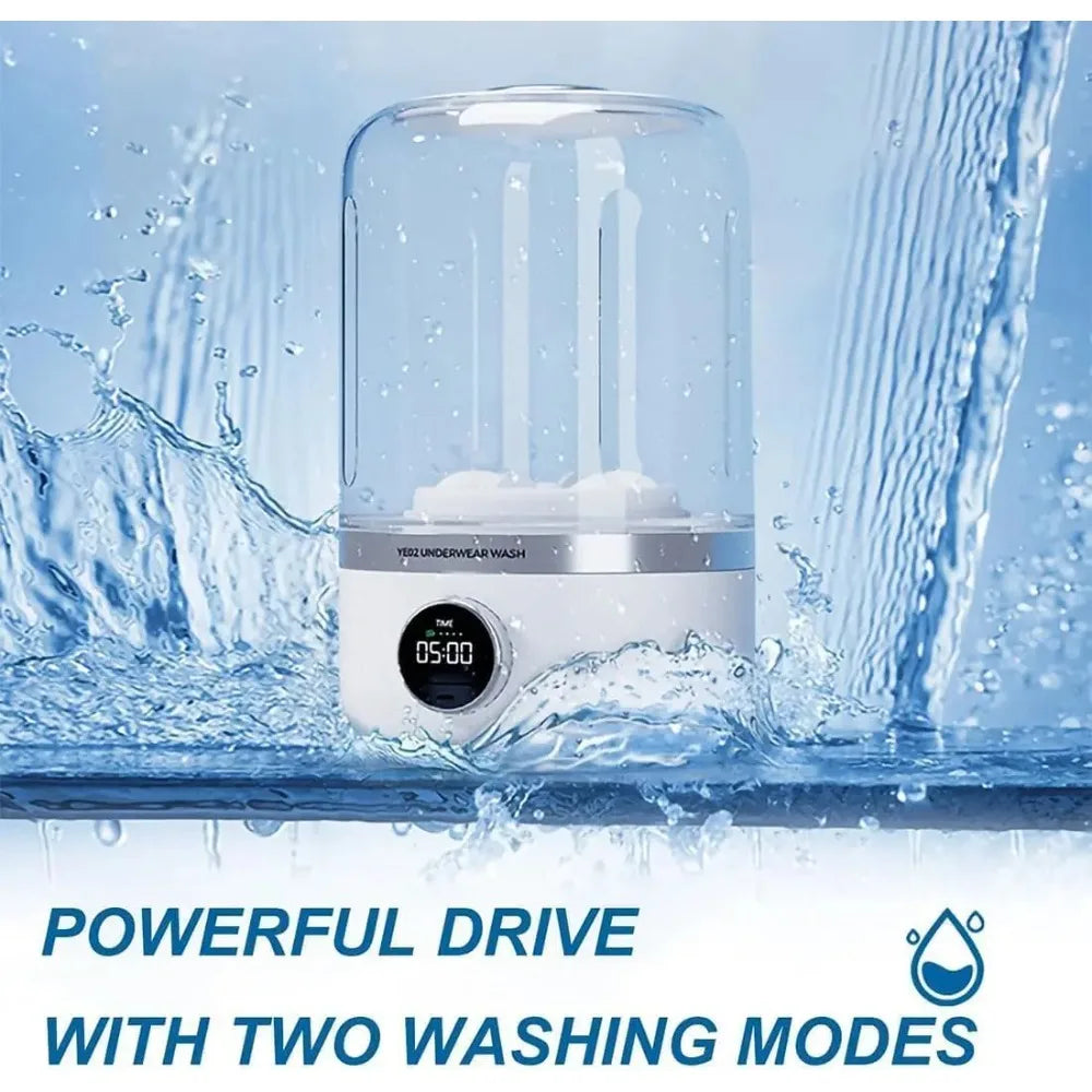 Moktan Sabai Wireless 1L Mini Portable Washing Machine for Socks Underwear Dehydration Laundry