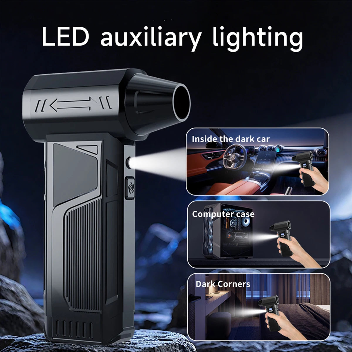Moktan Sabai Wireless Turbo Air Blower 2025 – Brushless Jet Fan with LED Display for Car Cleaning