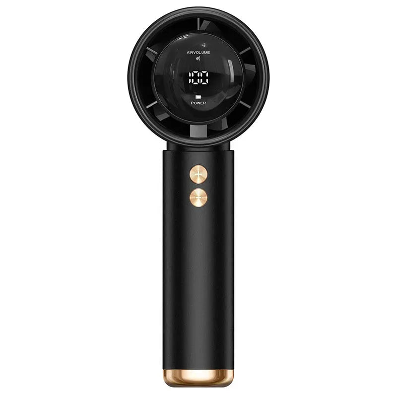 Moktan Sabai Turbo Mini | Handheld Fan with 100-Speed Control | Portable Misting Fan for Personal Cooling Black