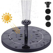 Moktan Sabai Solar Fountain Pump Floating Bird Bath Water Fountain with 4 Nozzles Set