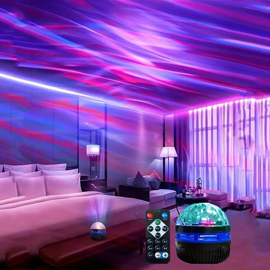 Galaxy Projector Aurora Star Light with Remote RGB 360° LED Night Light USB