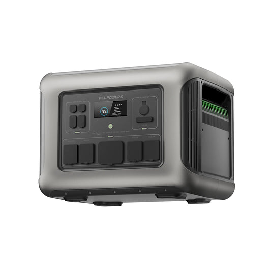 R600 Portable Power Station 299Wh LiFePO4 Battery 2x600W AC Outlets 1200W Surge