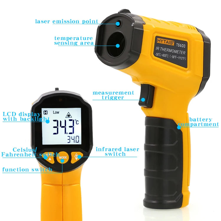 Moktan Sabai Infrared Non-Contact Thermometer TS380 – Handheld High-Precision Temperature Gauge