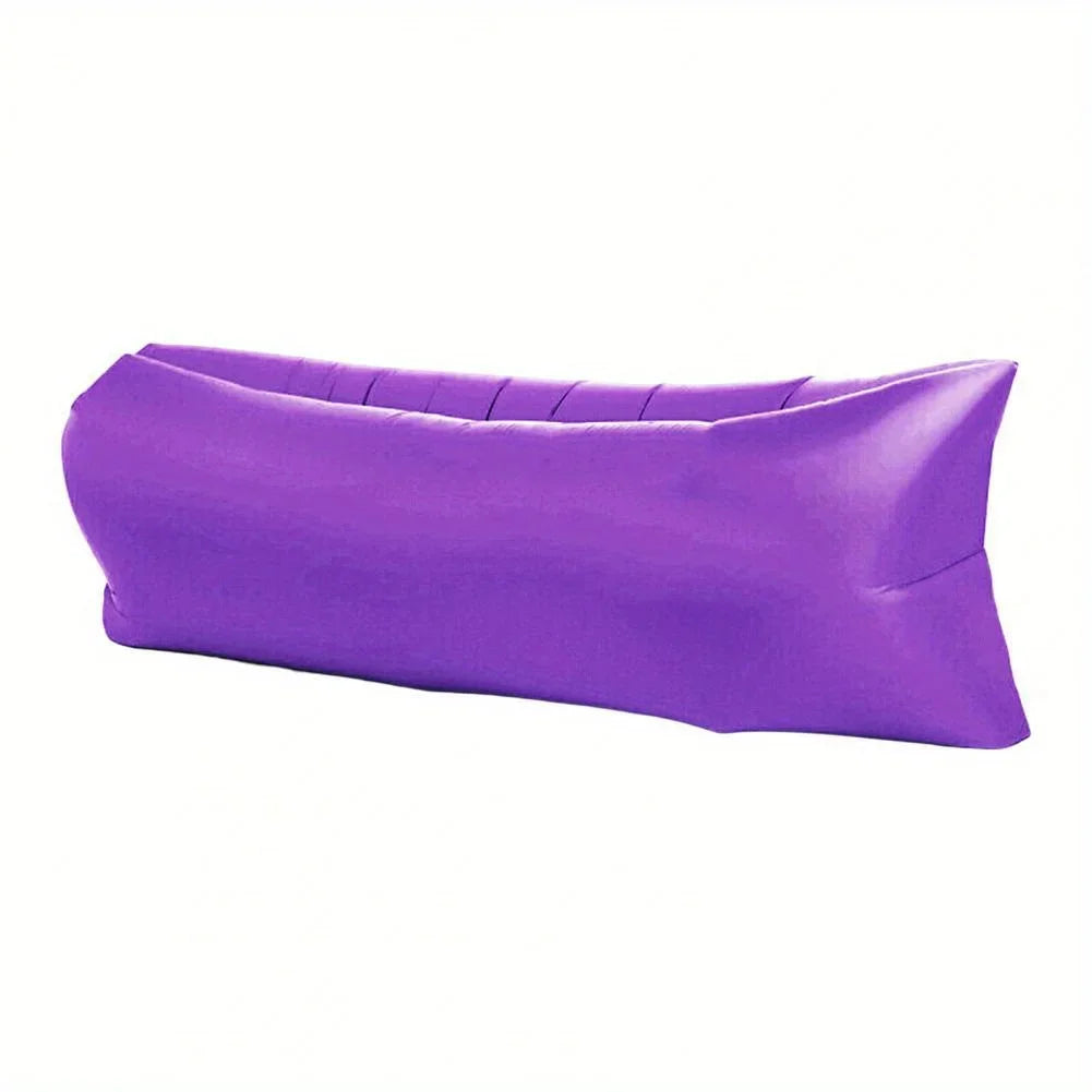 Moktan Sabai Inflatable Sofa Air Lounger Portable Camping Mat Beach Recliner Outdoor Chair Purple