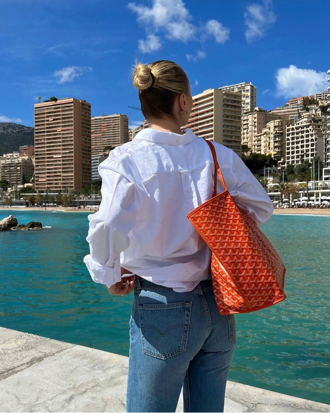 Moktan Sabai Luxury Women’s Tote Bag Large Capacity Shoulder Handbag for Work Travel Orange