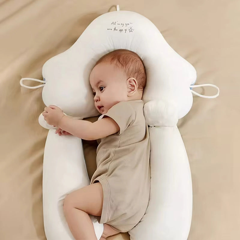 Moktan Sabai Baby Anti Flat Head Pillow Organic Cotton Infant Sleeping Support Cushion